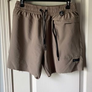 Tan Gymshark Shorts